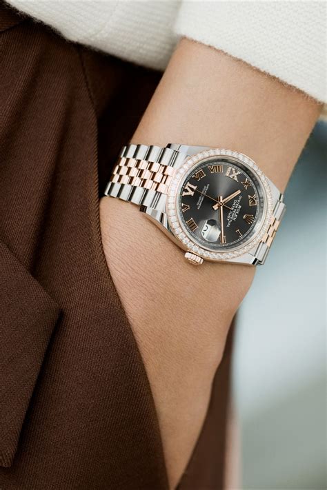 rolex femme datejust rose|Rolex Datejust 36 everose gold.